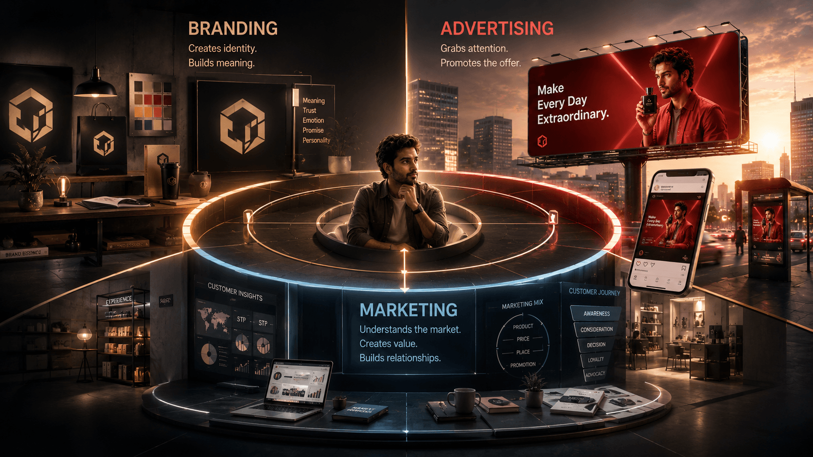 Branding vs Marketing vs Advertising
